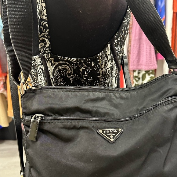 Prada Vela Sport Nylon Crossbody Bag Black - Picture 4 of 13